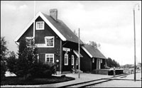 Stationshuset Lövberga 1942