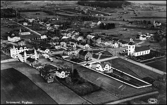 Centralorten Strömsund på 1930 talet